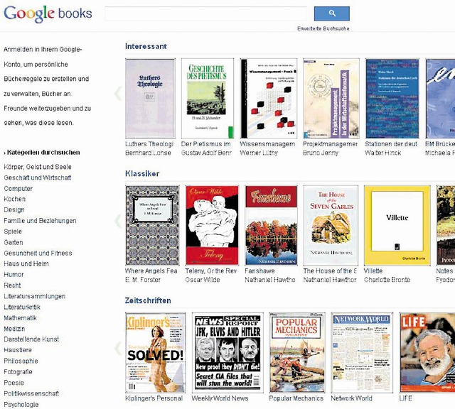 Die bunte Google-Welt der Bcher  | Foto: BZ