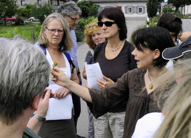 Apotheke am Wegesrand: Tatjana Becker ...enheim Heilkruter und ihre Wirkung.   | Foto: b. schaller