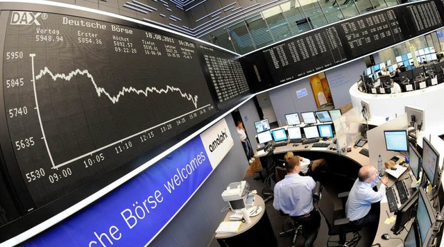 Der Dax kannte am Donnerstag vor allem eine Richtung &#8211; nach unten.   | Foto: DPA