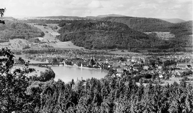 Idyll am Rhein trotz Kriegsausbruch: Bad Sckingen im Jahr 1939.   | Foto: Stadtarchiv