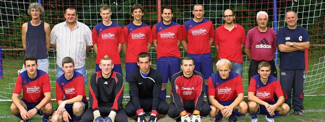 Die zur Teamvorstellung anwesenden Neu...r Chucher, Robert Lauber, Felix Meyer.  | Foto: cremer