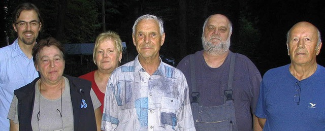Der Vorstand des Angelvereines (von li...er Wulf, Kurt Sander und Gusti Roser.   | Foto: Ines Bode