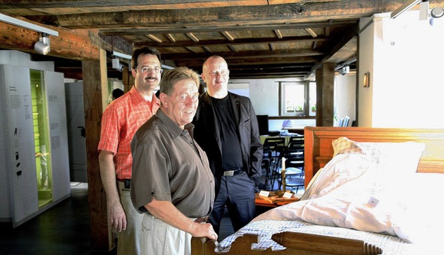 Brgermeister Martin Bhler, Helmut Lang und Thomas Schmidt  | Foto: hans-jrgen hege