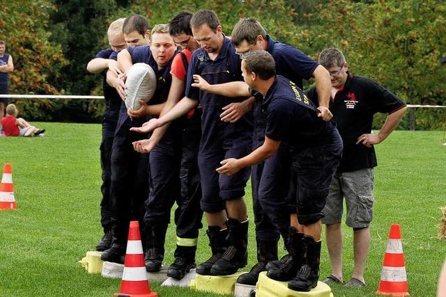 Hartes Stck Arbeit beim feucht-frhlichen Lschen