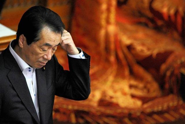 Japans Premier Naoto Kan erklrt Rcktritt