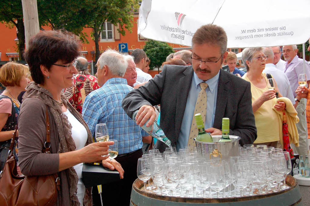 Impressionen von der Erffnung des Breisacher Weinfestes