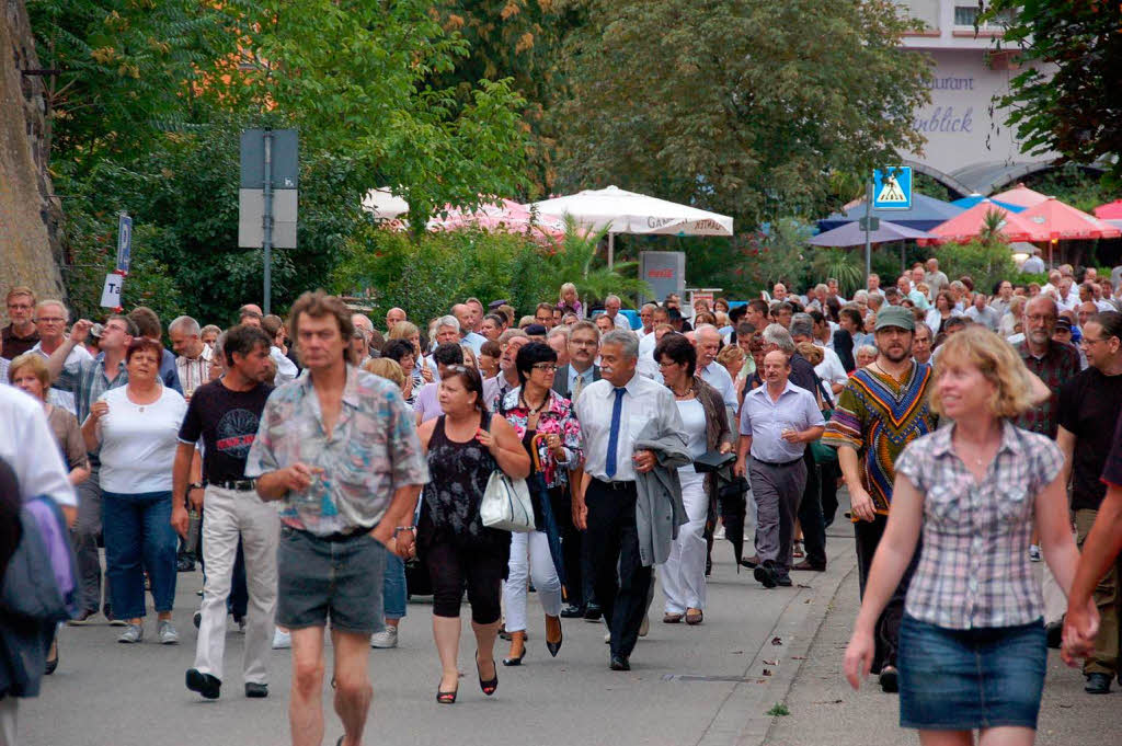 Impressionen von der Erffnung des Breisacher Weinfestes