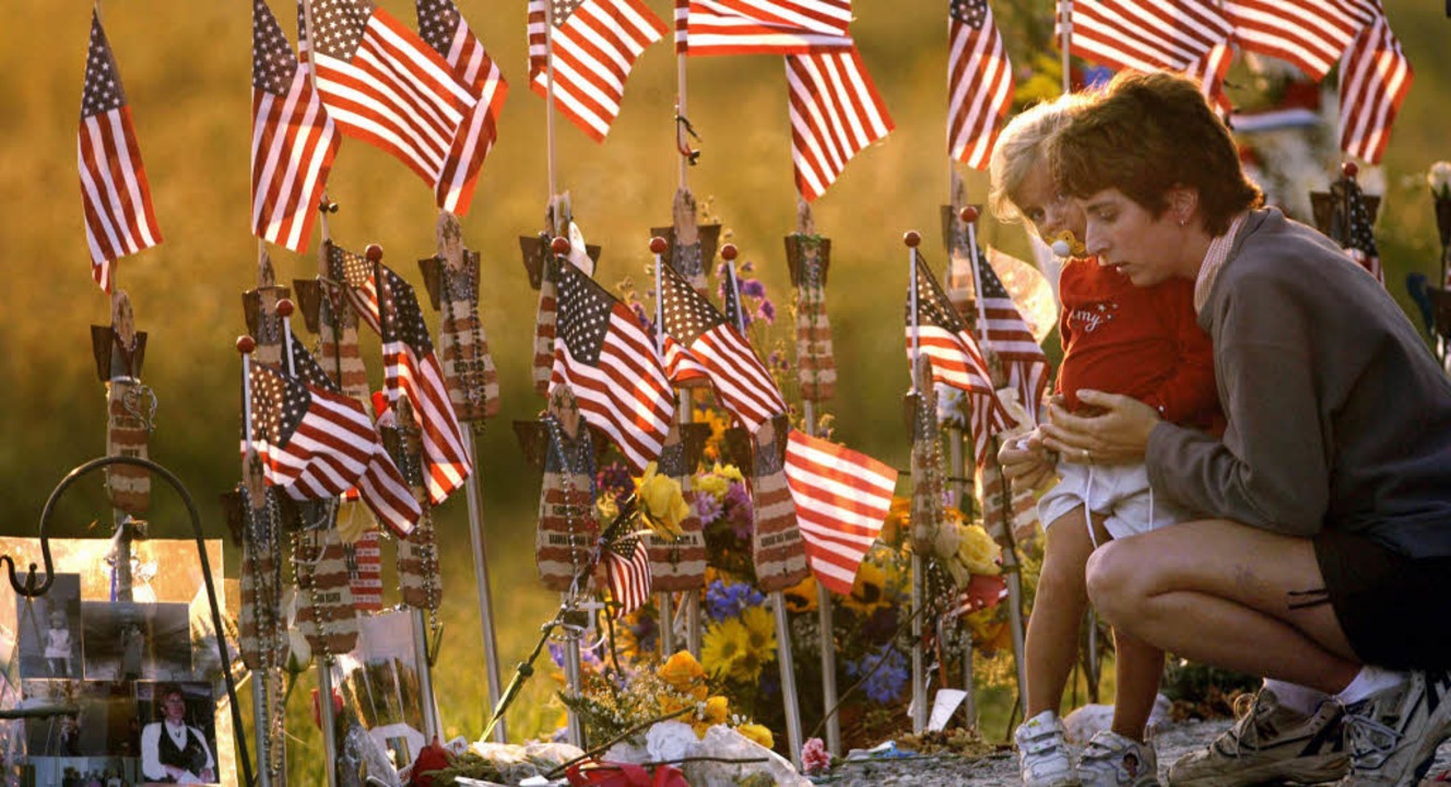 Für die US-Bürger eine Gedenkstätte am...schen Heldenmutes: der Ort Shanksville  | Foto: AFP ImageForum