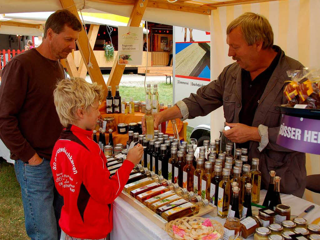 Der Naturgarten Kaiserstuhl prsentierte seine Produkte.