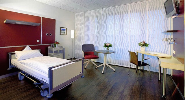 Hotelhnlicher Charakter: Blick in ein Zimmer der Helios Privatkliniken   | Foto: Helios
