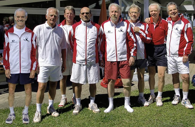 Die erfolgreiche Herren-60-Mannschaft ...skorn, Rudo Dehmel und Albert Mller.  | Foto: Privat