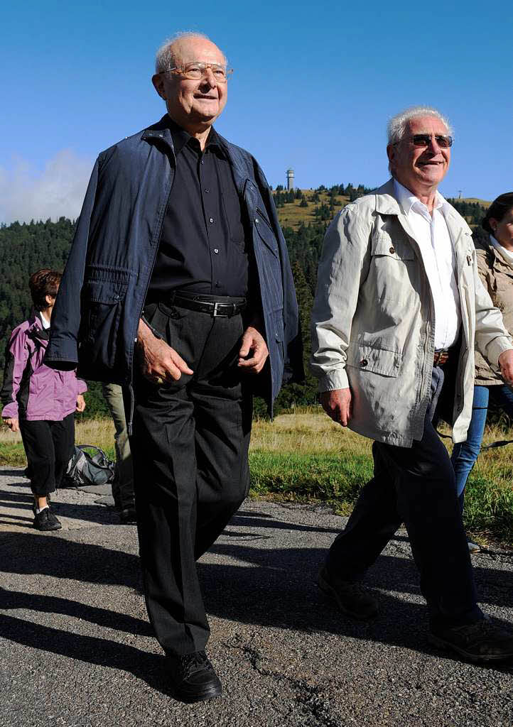 Zollitsch hlt Freiluftgottesdienst mit Wanderern auf dem Herzogenhorn am Feldberg.