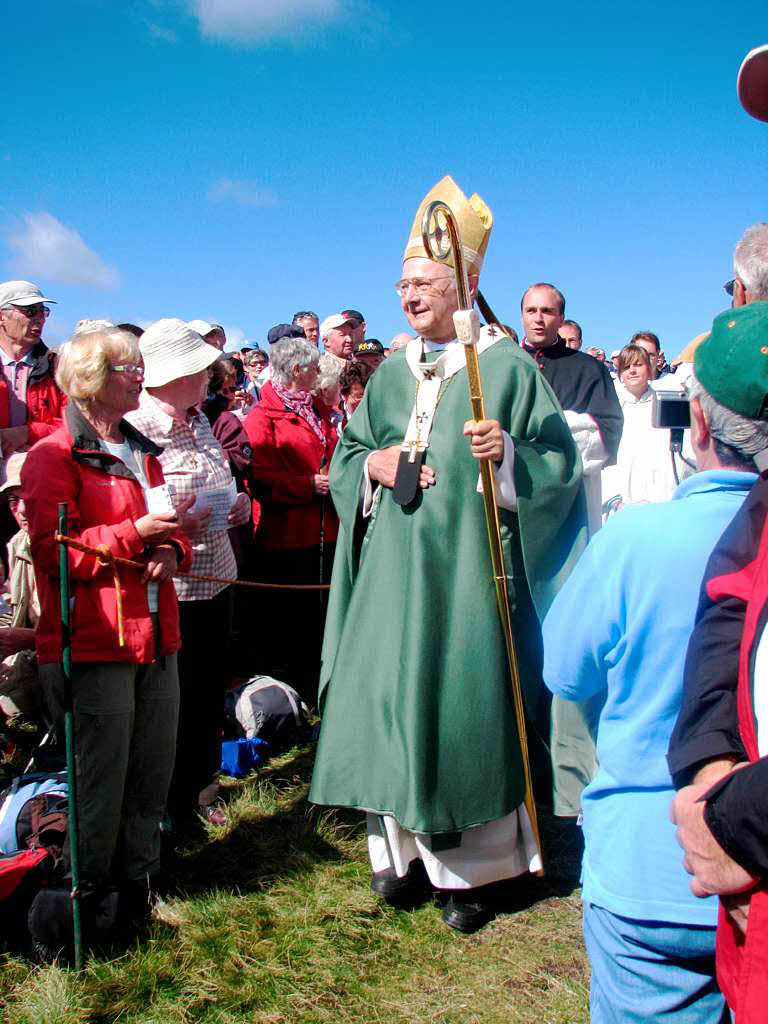 Zollitsch hlt Freiluftgottesdienst mit Wanderern auf dem Herzogenhorn am Feldberg.