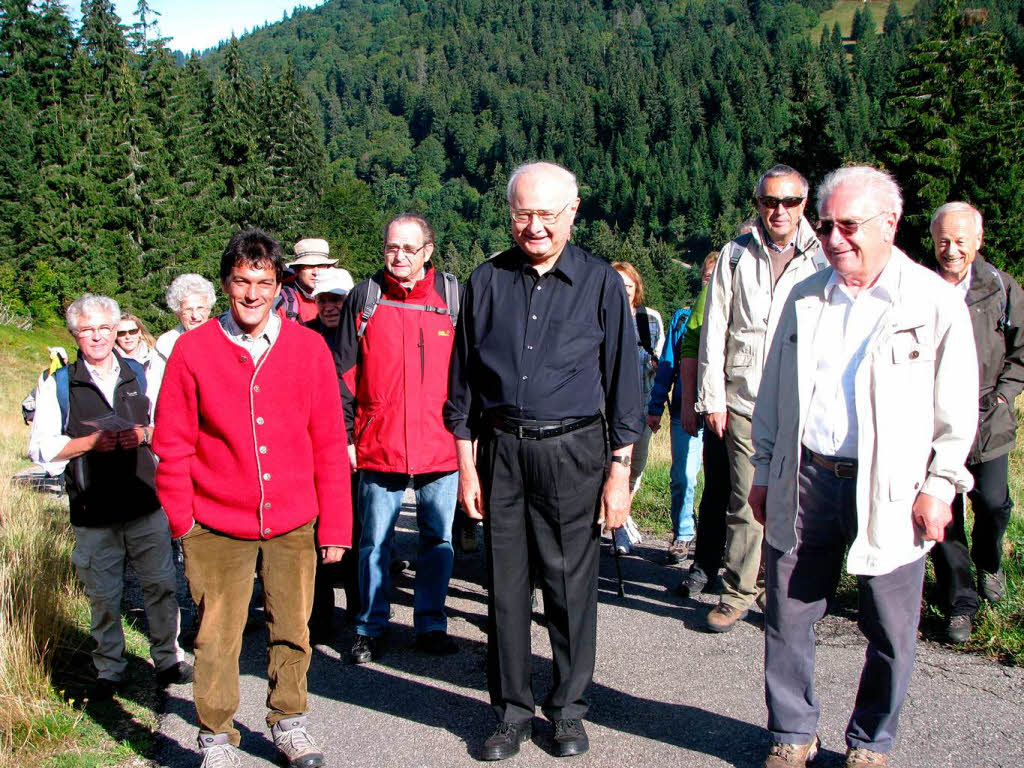 Zollitsch hlt Freiluftgottesdienst mit Wanderern auf dem Herzogenhorn am Feldberg.