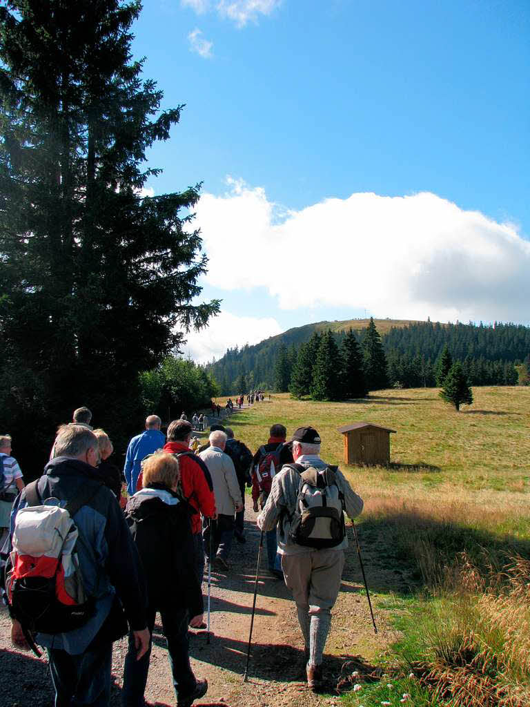 Zollitsch hlt Freiluftgottesdienst mit Wanderern auf dem Herzogenhorn am Feldberg.