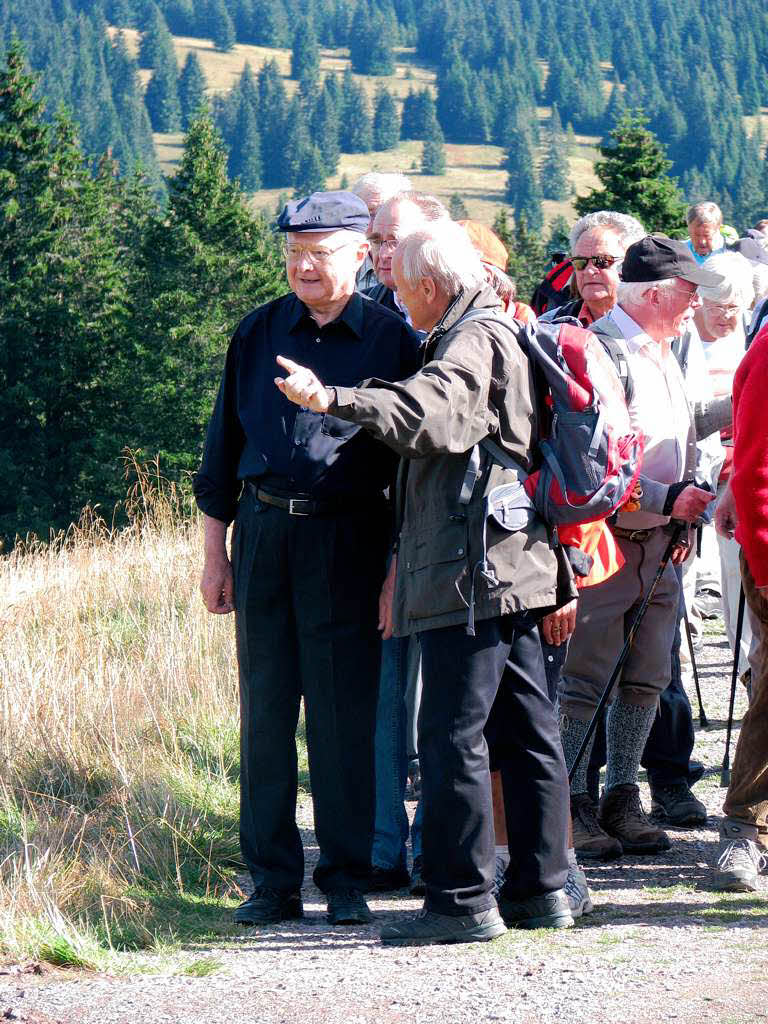 Zollitsch hlt Freiluftgottesdienst mit Wanderern auf dem Herzogenhorn am Feldberg.