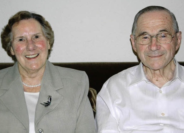 Seit 65 Jahren verheiratet: Hilde und Walter Gpferich  | Foto: privat