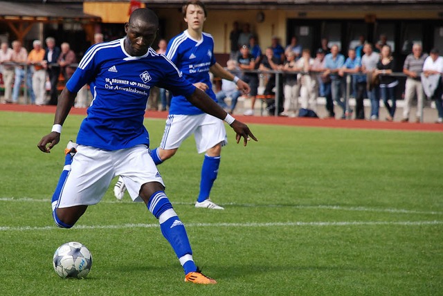 Zuverlssig: Vier Minuten vor Schluss ...Donaueschingen den Ausgleichstreffer.   | Foto: ruoff