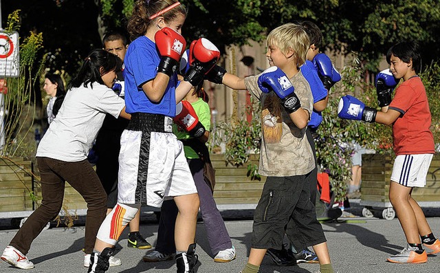 Beim Boxen kamen auch die Kinder auf ihre Kosten  | Foto: premium sports