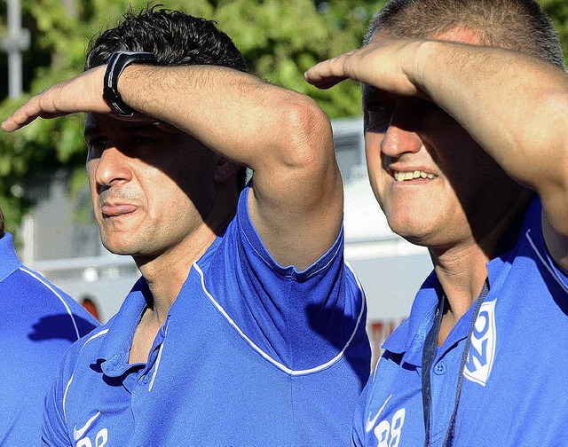 Siehst du schon bis zum Pokalfinale? T...elfinale beim FC Denzlingen bestehen.   | Foto: matthias kaufhold