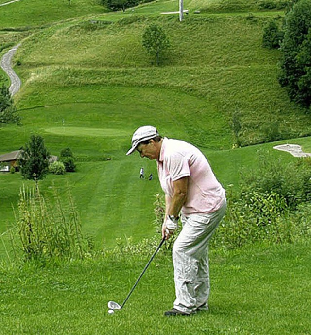 In herrlicher Landschaft liegt die Neunloch-Golfanlage des Schnauer Golfclubs.   | Foto: Silke Hartenstein