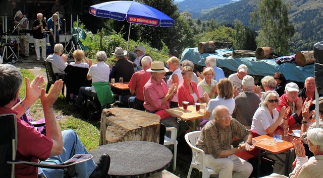 Gut besetzt waren die Bnke im Wanderheim Stockmatt.  | Foto: Kannmacher