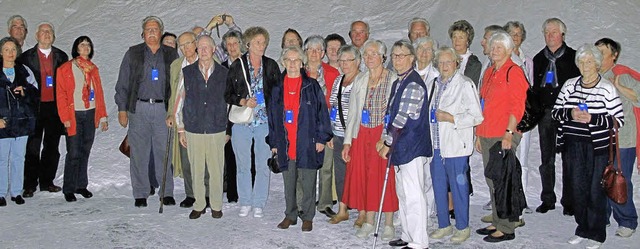 Beeindruckt von den Salzlagersttten i...Freundeskreis der Dorfstube tlingen.   | Foto: Privat