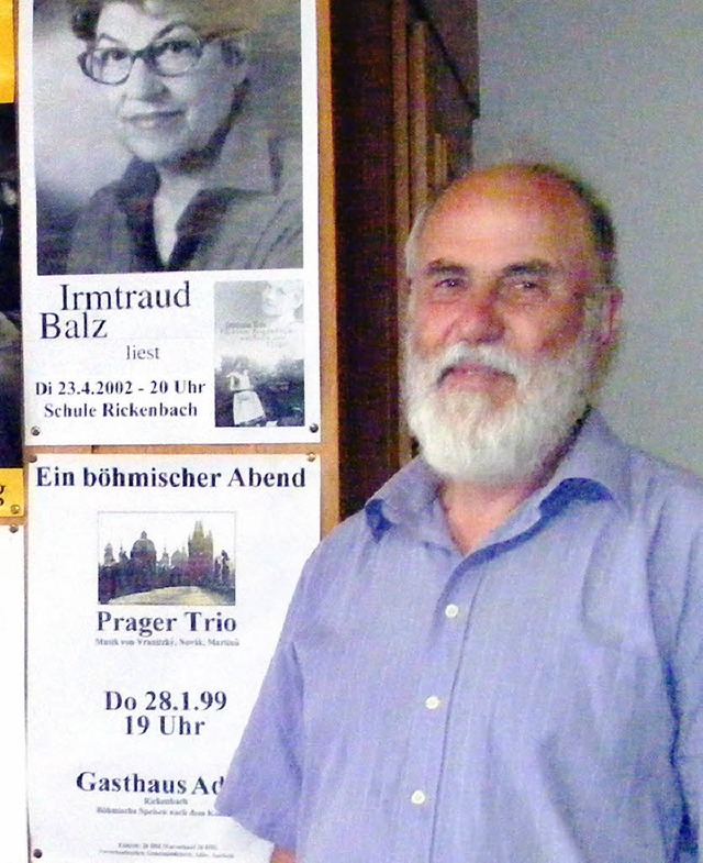 Seit vier Jahrzehnten fhrt Elmar Wern...st  Organisator von  Autorenlesungen.   | Foto:  WOLFGANG ADAM