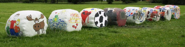 Knstlerisches Werk eines Sommers: Sil...wiese beim Kirchzartener Campingplatz.  | Foto: Jeworutzki