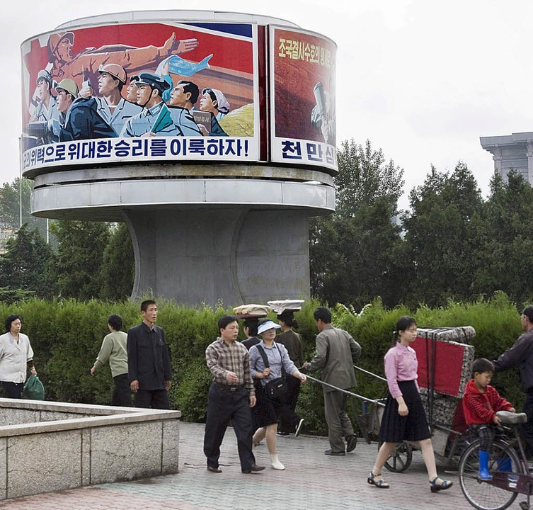 Nordkorea - Straßenszene in Pjöngjang  | Foto: dpa