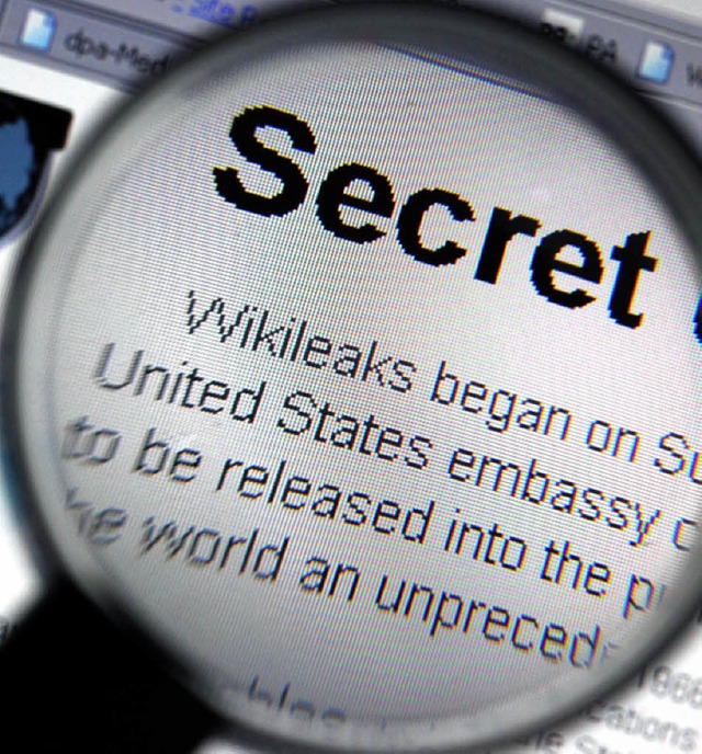 Wikileaks hat die Kontrolle ber die Daten verloren.   | Foto: dpa