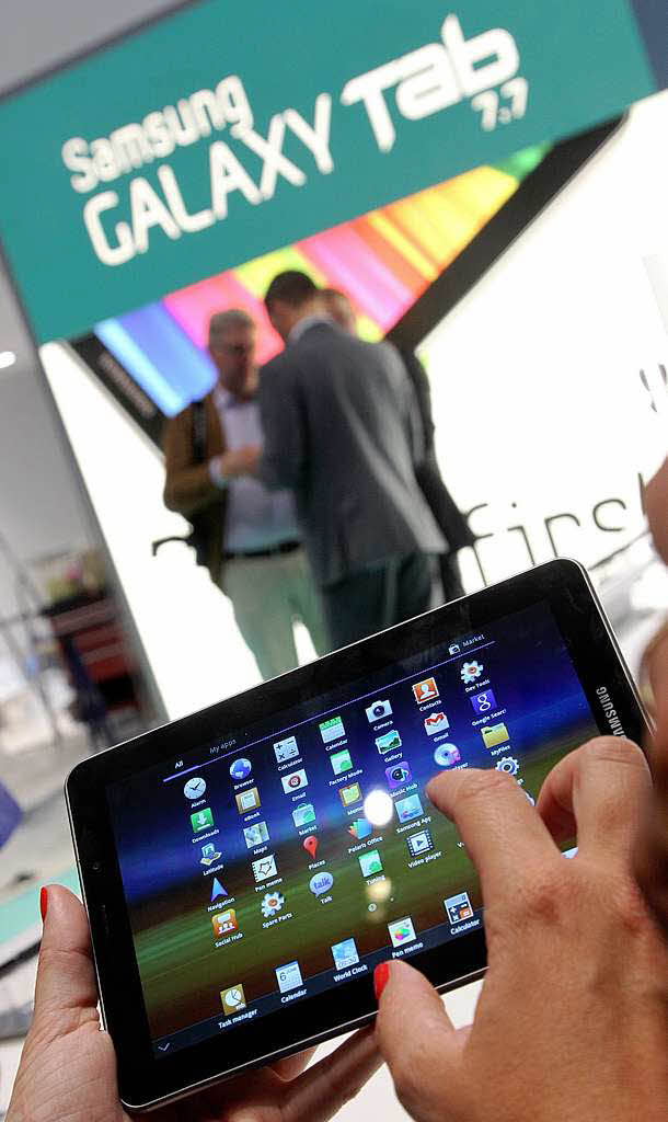 Der neue Tablet-Computer Galaxy Tab 7.7 von Samsung.