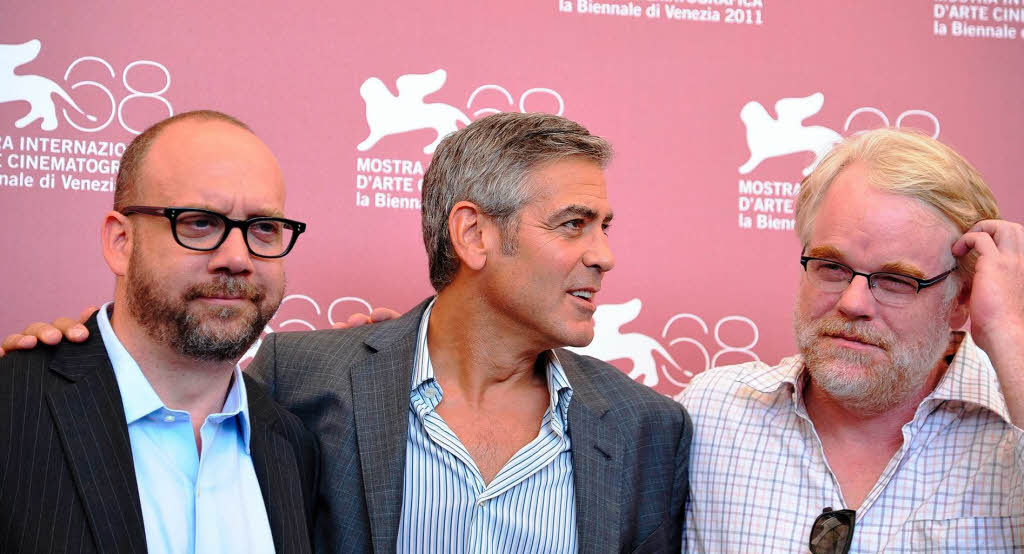 Paul Giamatti, George Clooney und Philip Seymour Hoffmans stellten „Die Iden des Mrz“ vor.
