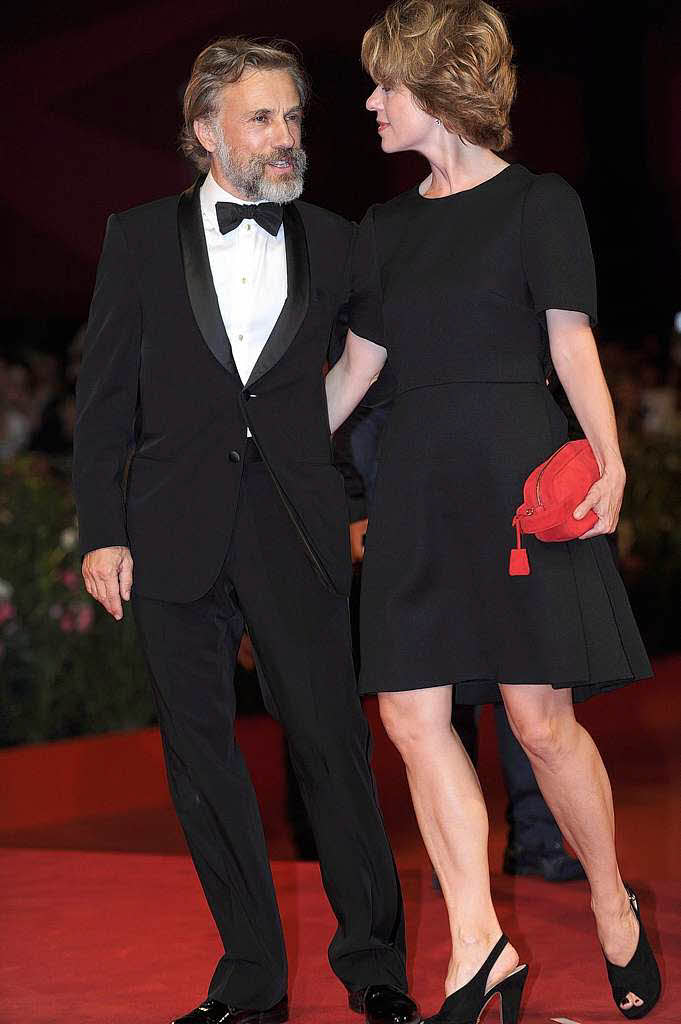 Der sterreichische Schauspieler und Oscar-Preistrger Christoph Waltz und seine Ehefrau.