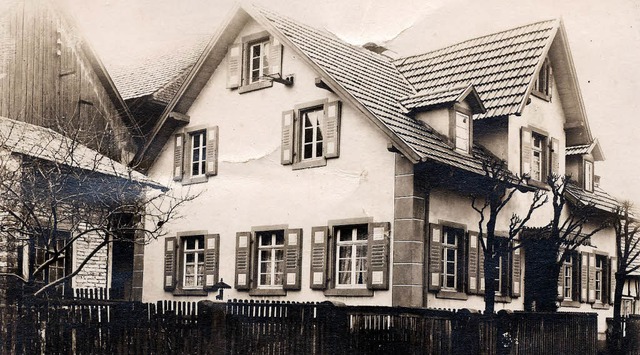 Das Elternhaus um 1900 in Ottenheim, R...rRepro> martin frenk</BZ-FotoNurRepro>  | Foto: Inge u. Martin Frenk