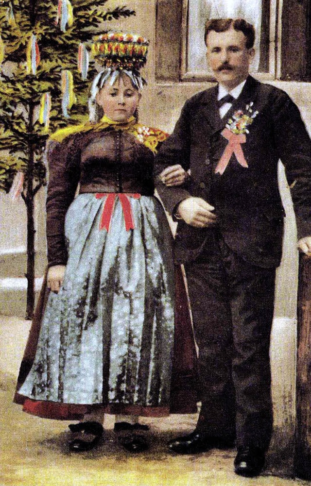 Hochzeitspaar aus dem Prechtal (aus de...#8220; von Arndt und Johannes Dilger).  | Foto: Buch von Arndt und Johannes Dilger