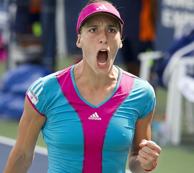 Trotzt den Schmerzen bei den US Open: Andrea Petkovic  | Foto: afp