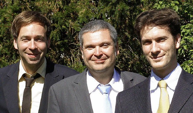 Karsten Bhm (von links), Kai Kre und...ie rzte in der Klinik Friedenweiler.   | Foto: Liane Schilling