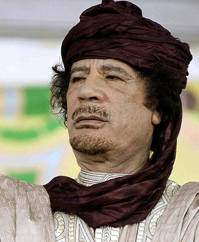 Einst Verbndeter im Anti-Terror-Kampf: al-Gaddafi  | Foto: dpa