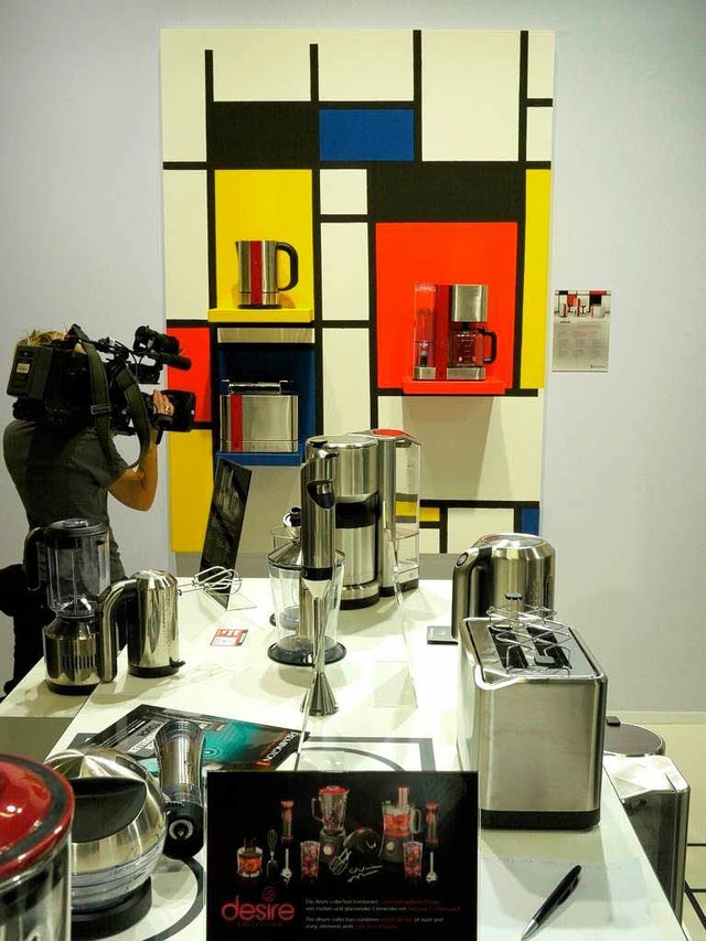Werke von Maler Piet Mondrian haben das Design dieser Kchengerte beeinflusst.   | Foto: MLLER-WHLER