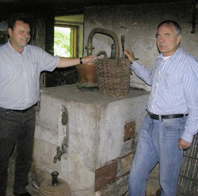 Zeigen am Sonntag das Hotzenhaus: Beis...hts) und Vorsitzender Joachim Goedecke  | Foto: Michael Gottstein