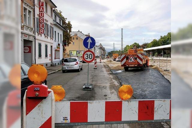 Baustrae vor Inbetriebnahme