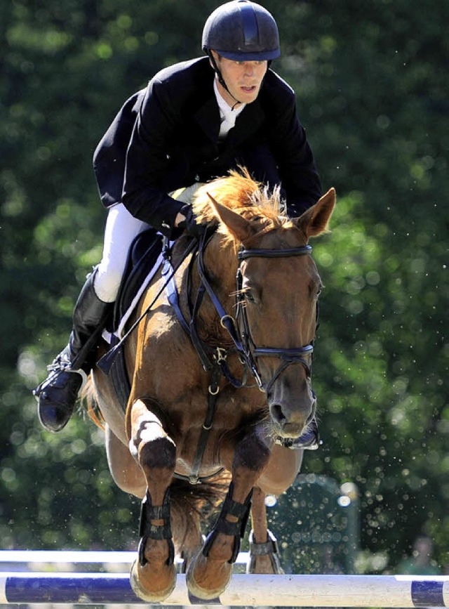 David Laniado, Vorjahressieger im Gro...et mit Golden Girl erneut in Kandern.   | Foto: Schn