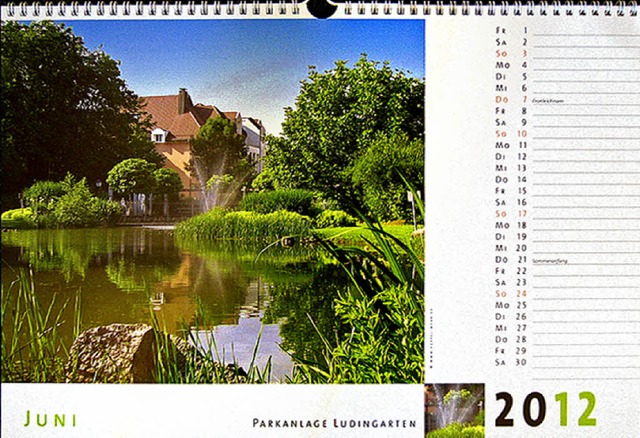 Der nchste Sommer kommt bestimmt. So ...uni 2012 im Wehrer Jahreskalender aus.  | Foto: Sebastian Wolfrum