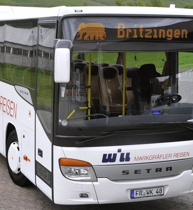 Der Bus mit Elefant fhrt fr die Britzinger Grundschule.   | Foto: Volker Mnch