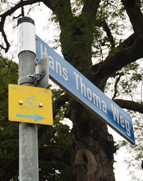 Eine Straße ist nach dem bekannten Maler benannt.   | Foto: blum