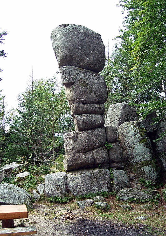 Der Siebenfelsen.   | Foto: B. Fackler