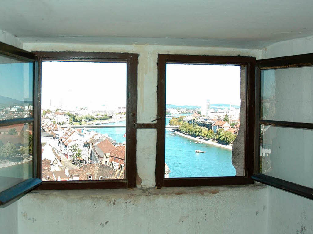 Vom Glockenturm der Martinskirche bot sich Besuchern ein eindrucksvoller Blick ber Basel.