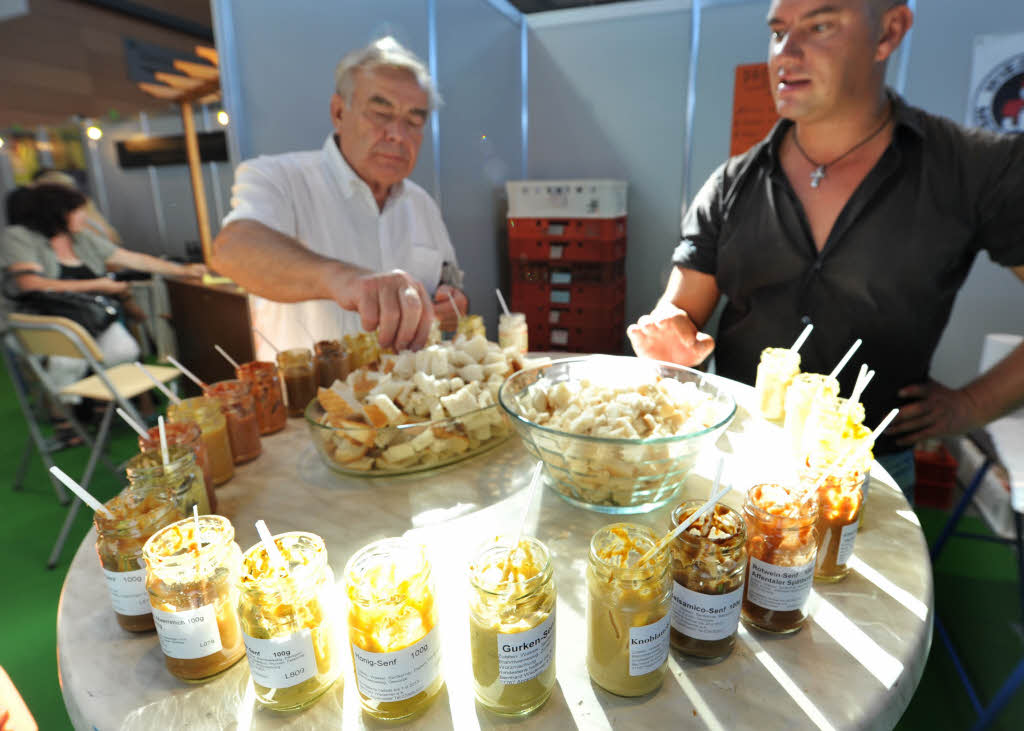 Insgesamt 550 Aussteller prsentieren ihre Produkte und Dienstleistungen auf der Badenmesse, der grten Freiburger Verkaufsschau.