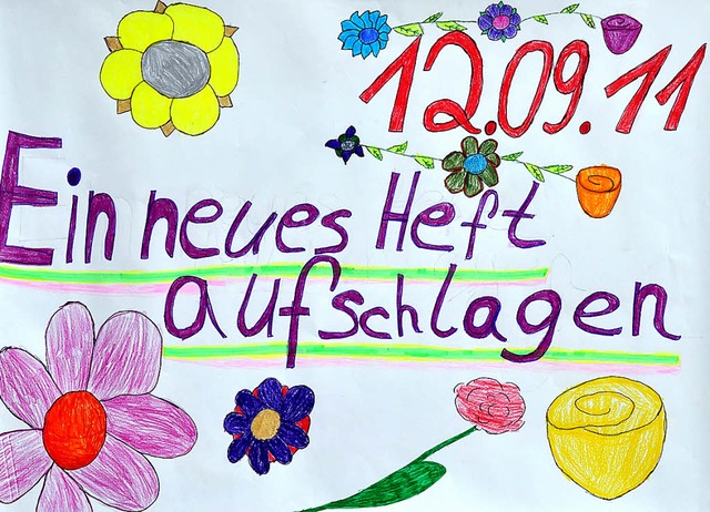 Dieses Plakat haben  Tamara Brennecke ...e Taube (Klasse W&#8197;7) gestaltet.   | Foto: Herbert Krtge